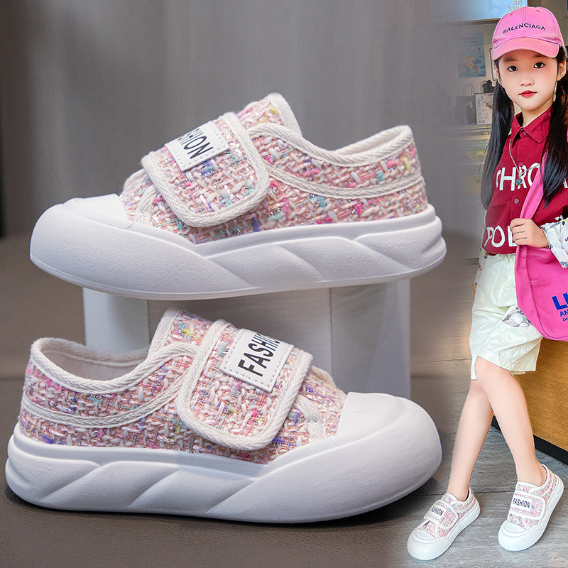 Children's Canvas Shoes Summer New Student Shoes Boys Casual Sports Shoes Girls Soft Sole Low-Cut Soft Sole Children's Shoes