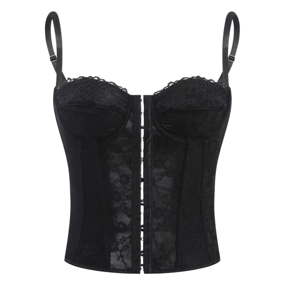 European and American Export Lace Fishbone Shapewear Sexy Suspender Corset Women's Summer Backless Sexy Shaping Intimates