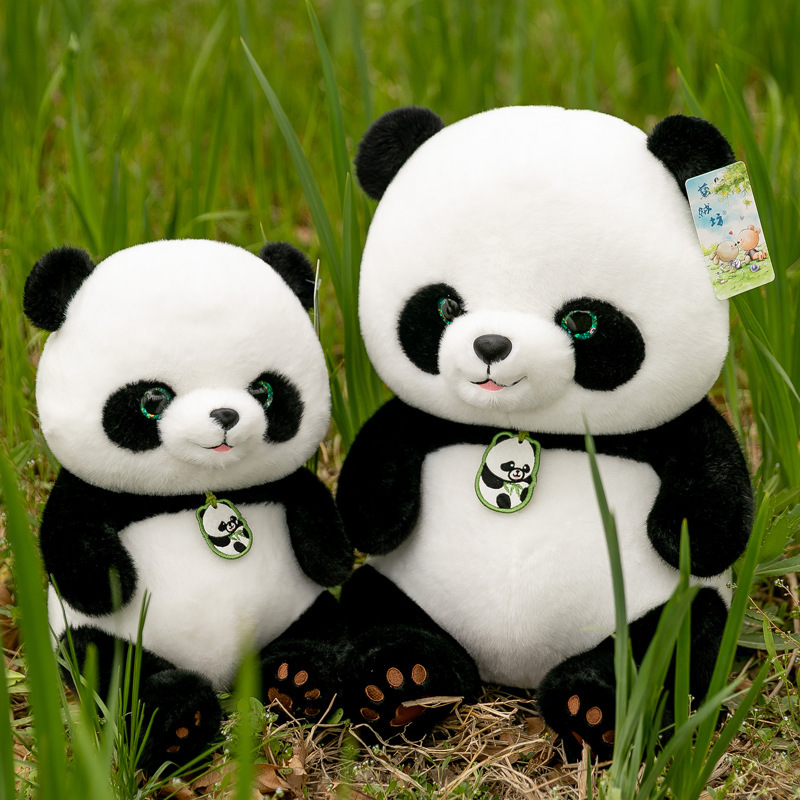 Picture of Ins Panda Plush Toy Beibei Doll Sichuan Travel Souvenir Doll Short Plush Simulation