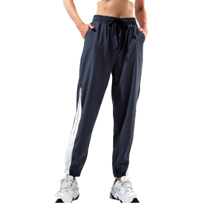 Thin Loose High-Waisted Sports Pants, Spring and Summer Quick-Drying Running Fitness Pants, Casual Yoga Pants That Can Be Worn Outside, Harem Pants with Leggings