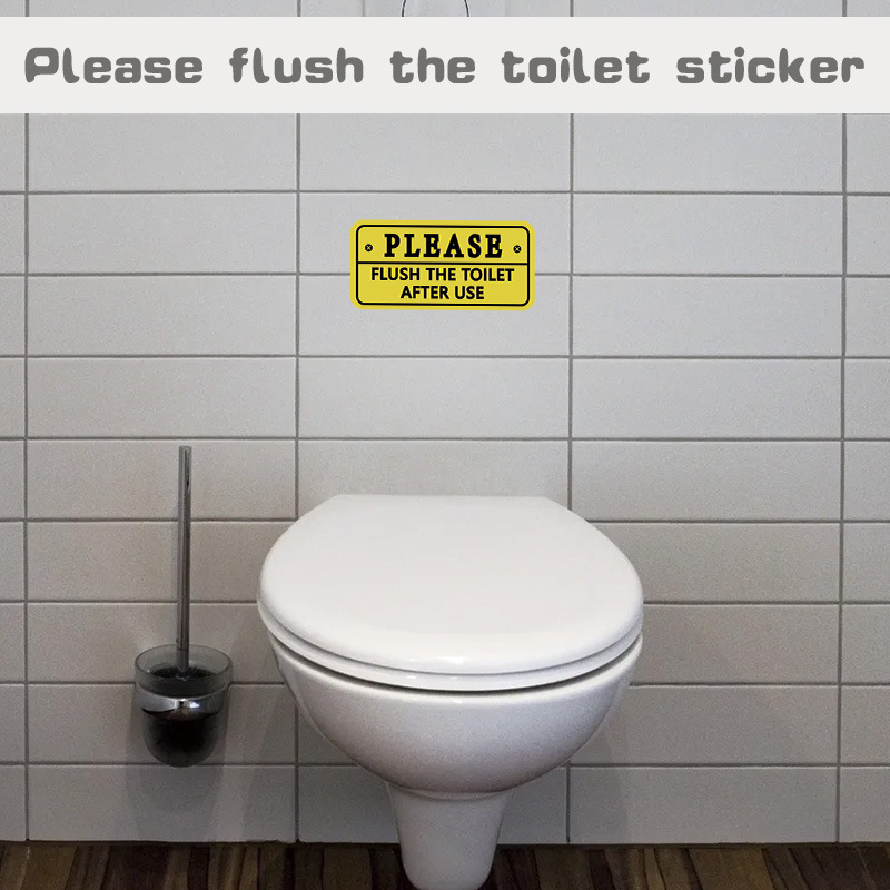 Cross-border Amazon toilet stickers toilet warm tips vinyl waterproof oil-proof toilet stickers