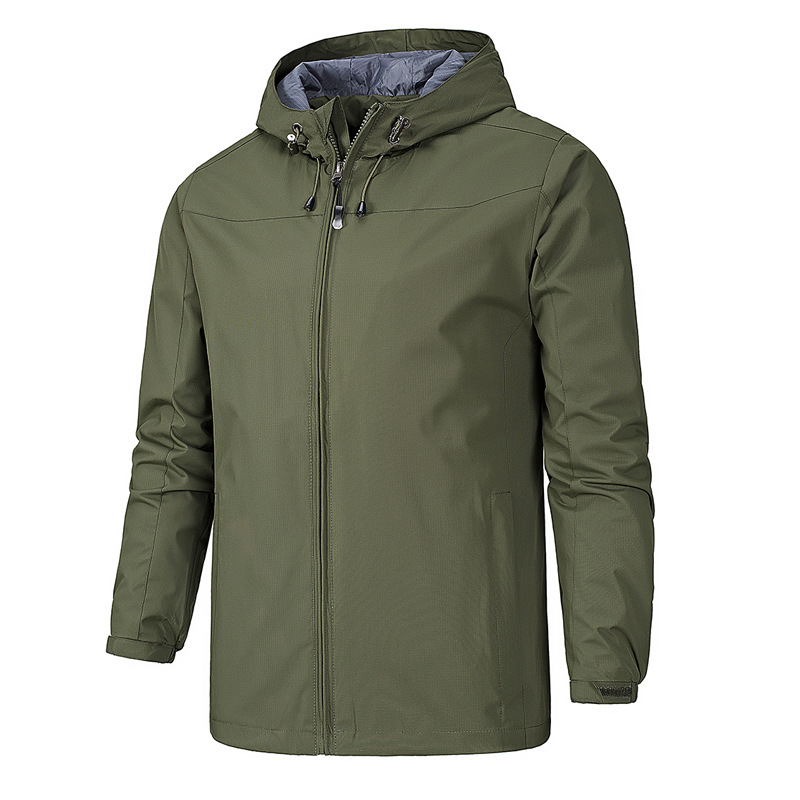 Picture of Outdoor windproof waterproof four-season mountaineering suit men's thin spring and autumn single-layer jacket women's one-piece hair