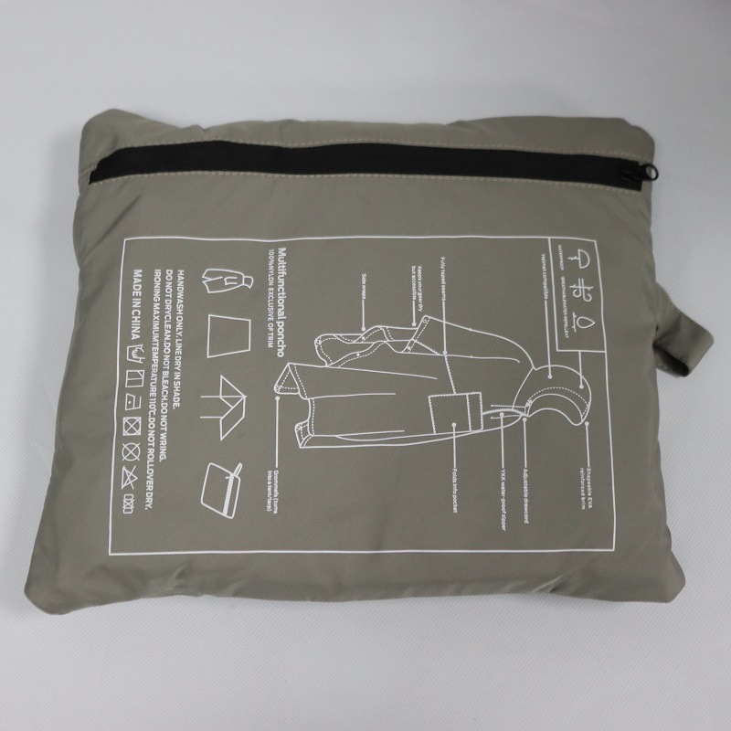 Picture of Tactical Raincoat Outdoor Waterproof Multi-function Anti-rainstorm Pressure Glue Rain Travel Mountaineering Fishing Camping Portable Folding