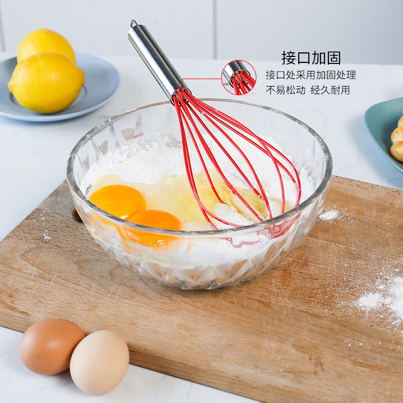Picture of Baking tools egg beater stainless steel bold blender semi-automatic egg beater manual Mini Silicone dispenser