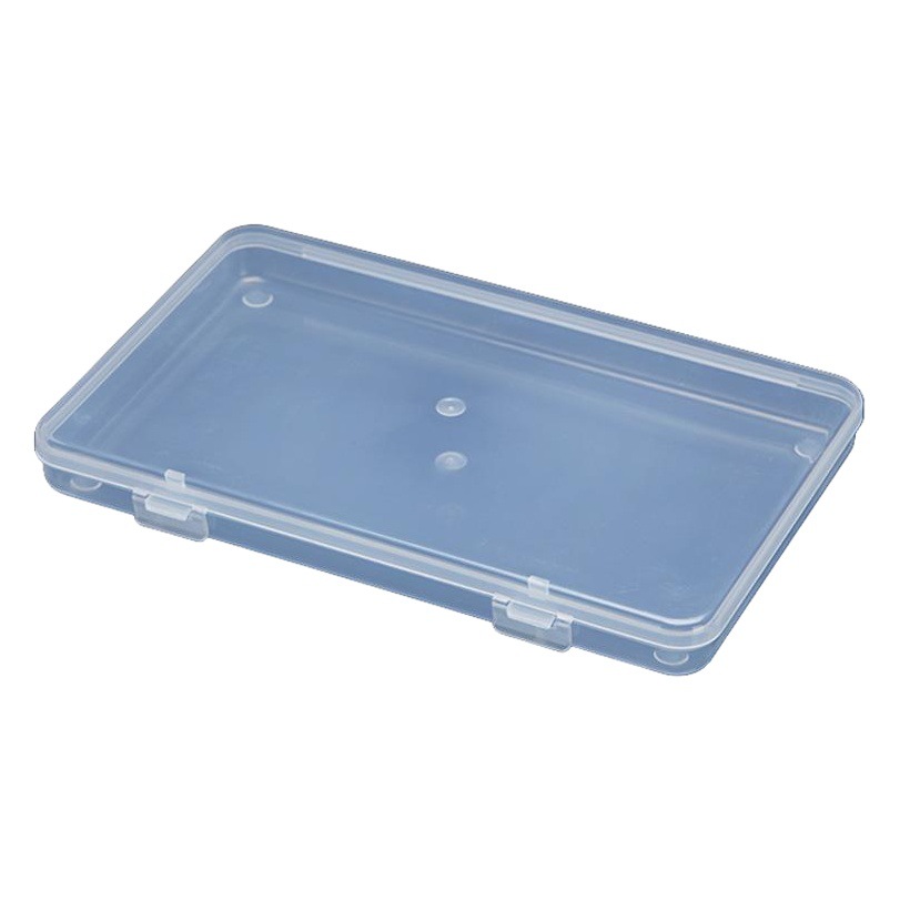 Rectangular tool plastic box transparent plastic parts box with lid single grid element box storage box storage box