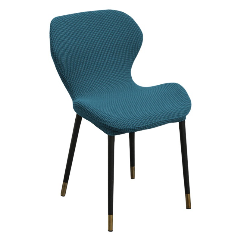 Modern simple small shell chair cover cover chair back-to-back integrated chair cover special-shaped dining table chair cover dustproof and non-slip