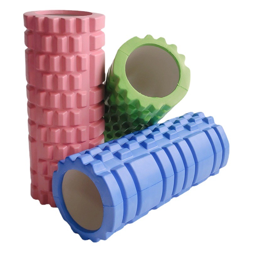 EVA foam shaft Mace roller yoga column fitness massage stick muscle relaxer Langya hollow yoga column