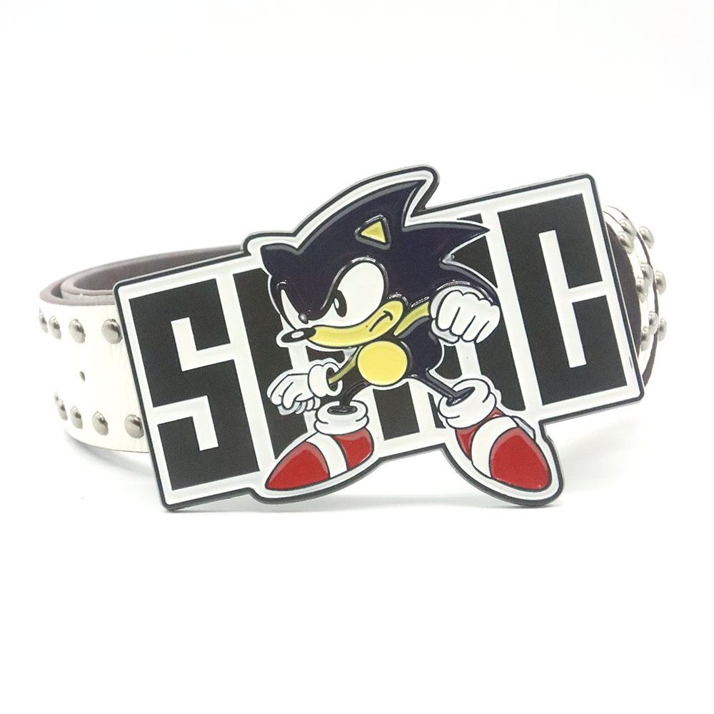 Trendy New Rivet Belt Sonic Kid Buckle Y2K Belt Jeans Skirt Accessories Fashion All-match Belt