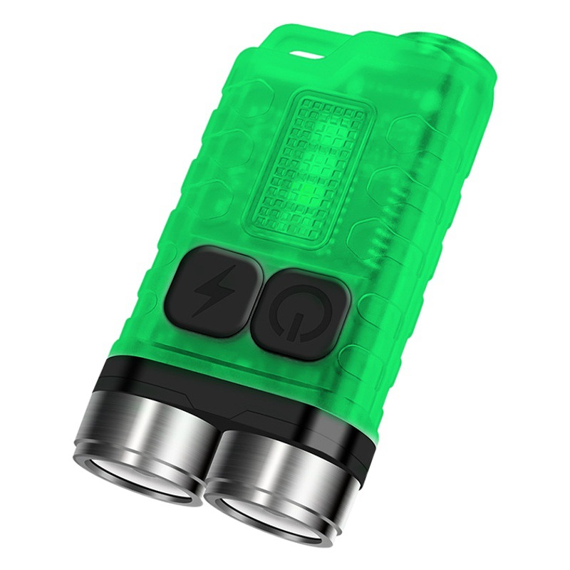 BuRuite V3 new mini keychain flashlight TYPE-C charging waterproof portable fluorescent flashlight