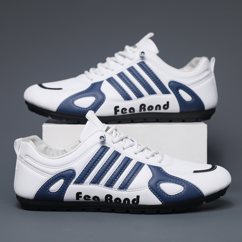 2024 New breathable leather sneaker soft bottom Tods men's Korean-style comfortable casual shoes flat driving shoes