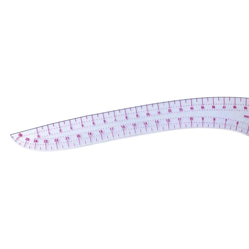 Built-in scale comma scale scale curve ruler arc ruler multi-function ruler