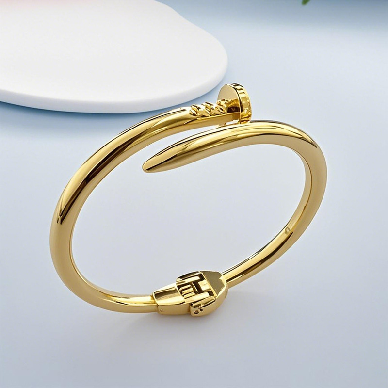 Amazon Personalized Spring Nail Bracelet Foreign Trade Trendy Brand High-End Star Same Style Women's Bracelet Bracelet