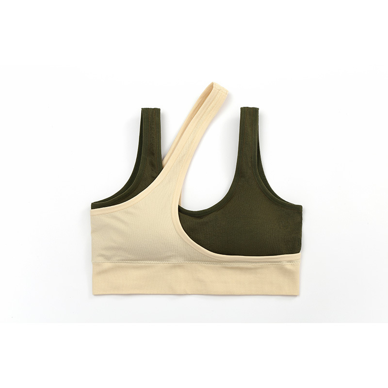Picture of Cross-border Seamless Personalized Contrast Color High Elastic Yoga Underwear Beautiful Back Sports Vest Running Fitness Shockproof Bra for Women