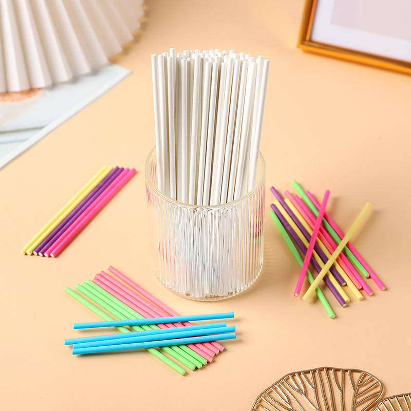 Baking DIY environmental protection star Lollipop cake paper stick candy stick paper stick cake sign 100 pc/pack