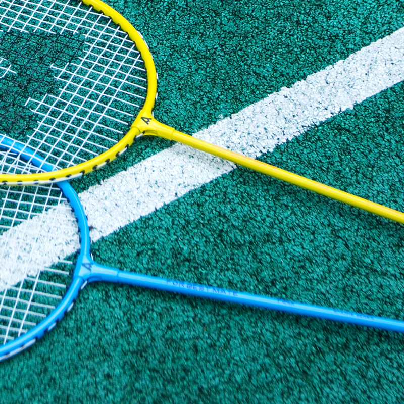 Picture of Deli Angnet F2101 Badminton Racket Double Bat Send Ball Fitness Doubles Badminton Racket