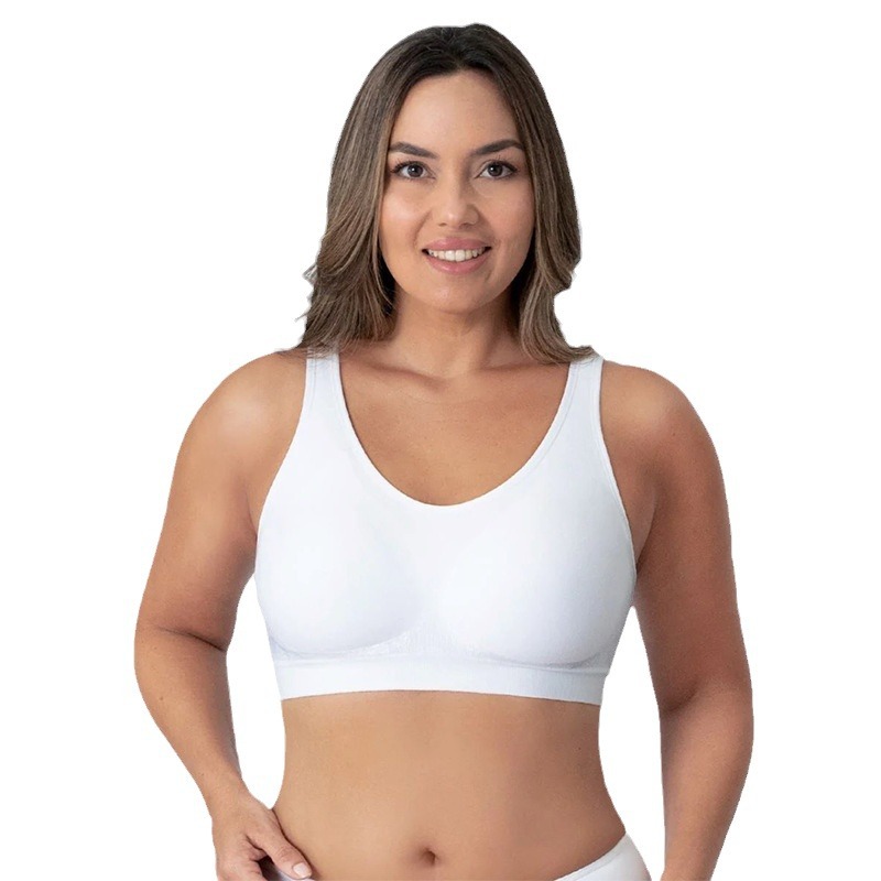 Picture of Factory direct supply cross-border explosions plus size bright silk small vest body shaping without steel ring bra women's big chest without trace