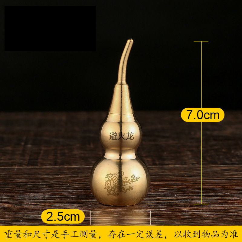 Picture of [Factory production wholesale] Pure brass gourd accessories hollow can be opened small desktop keychain accessories