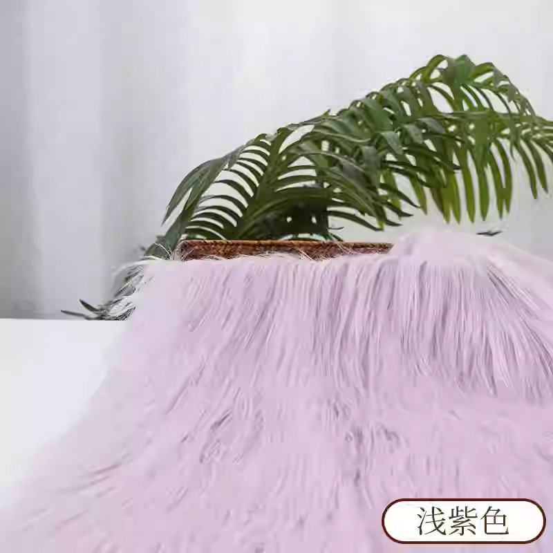 Picture of Falling Wool Plush Fabric 9cm Beast Dress Beast Hair Long Hair Roll Bundle Fried Hair Long Hair Hand-made Cotton Doll DIY