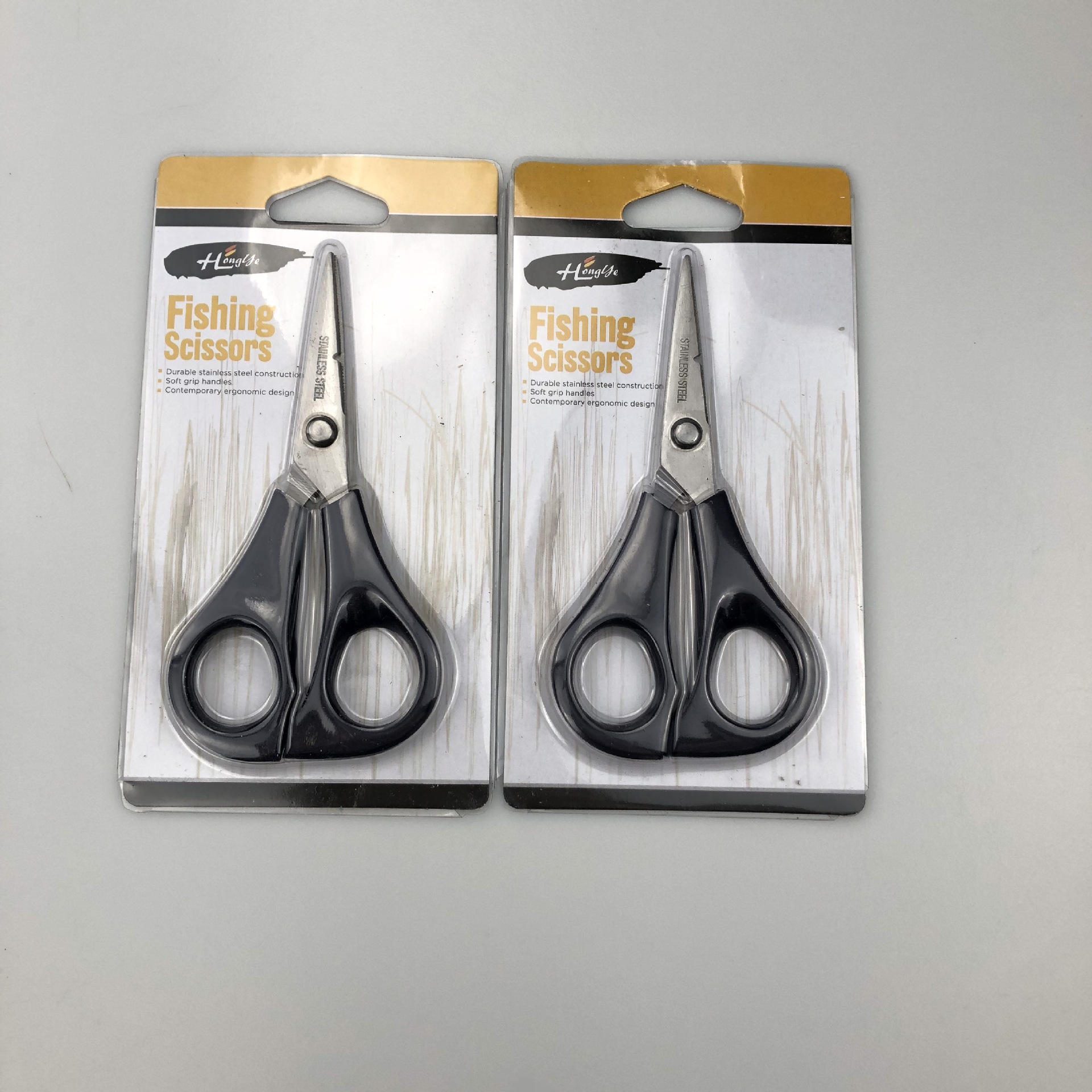 Picture of fishing line big horse line small scissors stainless steel scissors with serrated scissors fishing gear fishing supplies fishing scissors