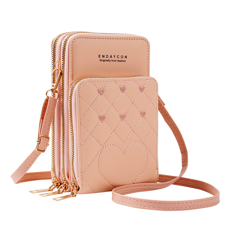 Picture of New Large Capacity Multi-functional Fashionable Simple Shoulder Bag Crossbody Three-layer Zipper Mobile Phone Bag Women's