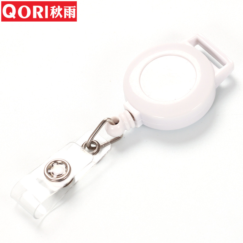 Picture of Autumn Rain 15mm Ribbon Square Ear Plastic Easy Pull Buckle Certificate Lanyard Easy Pull Breast Card Telescopic Buckle Telescopic Buckle