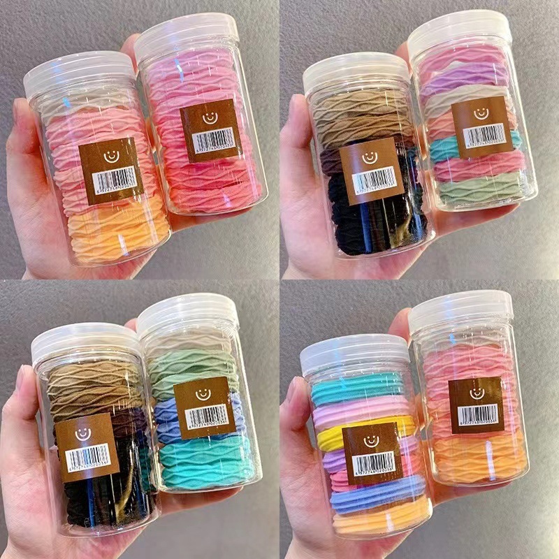 2025 New Children's Hair Tie High Elasticity Towel Ring Seamless Rubber Band Girls High Ponytail Headband Colorful Hair Accessories