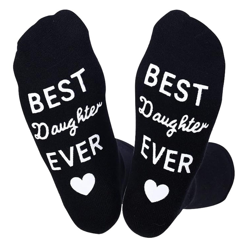 In stock cross-border hot mid-calf socks sole English letters non-slip dispensing floor socks creative casual game socks