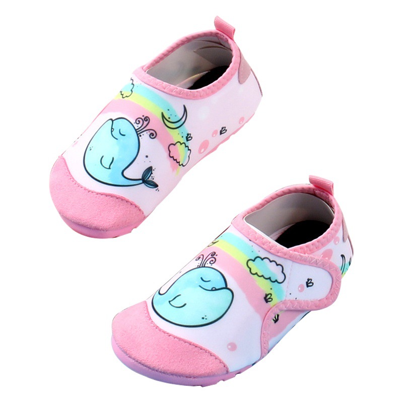 Beach Shoes for Kidsren, Adults, Men and Women, Quick-Drying, Non-Slip, Soft-Soled Beach Socks, Baby Family Swimming and Rafting Shoes