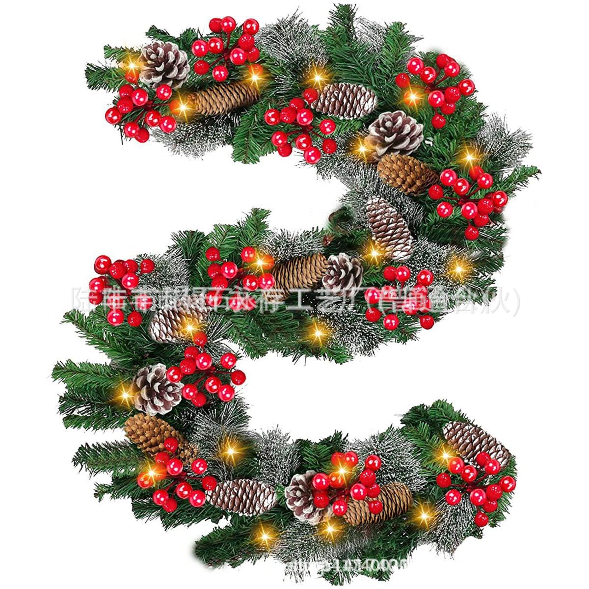 Picture of Cross-border 2.7 m pvc Christmas decoration hotel shopping mall bar door hanging decoration Christmas encrypted Rattan