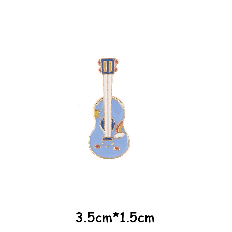 Picture of European and American New Hot-Selling Music Series Alloy Brooch Creative Note Shape Piano Guitar Clothing Accessories Brooch