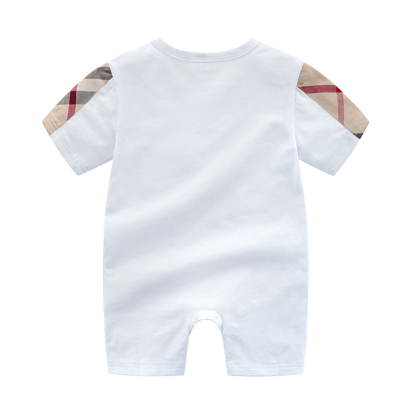 Picture of Baby short-sleeved jumpsuit summer boys and girls Baby 3 months ha clothes thin clothes summer Cotton a generation of hair