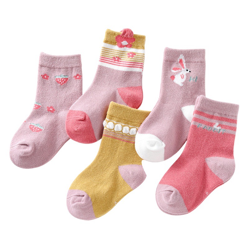 Baby socks autumn and winter thick boys and girls floor socks polyester cotton socks stall wholesale children's socks spring and autumn