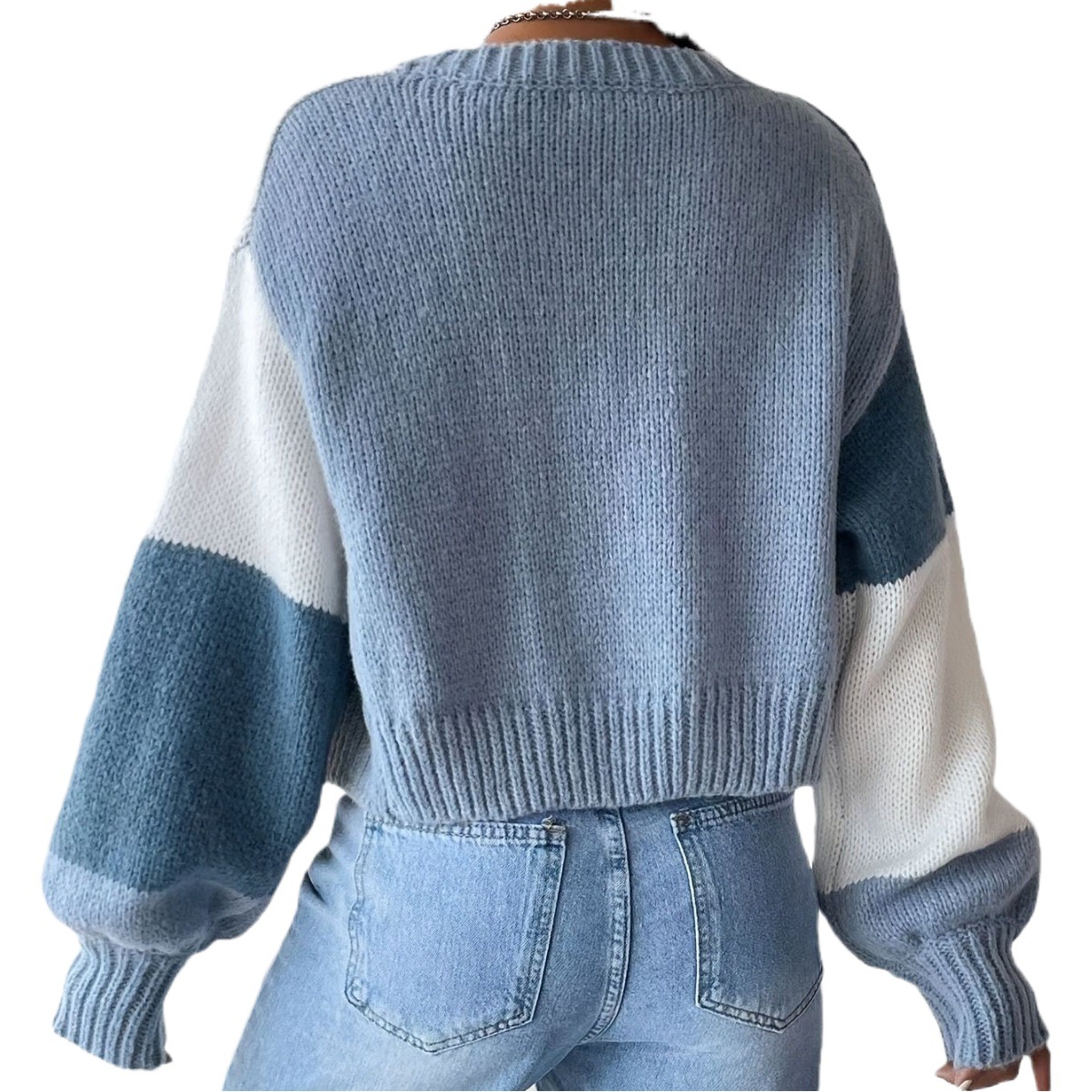 European and American cardigan sweater women's new versatile color matching casual niche retro striped long sleeve sweater coat for women