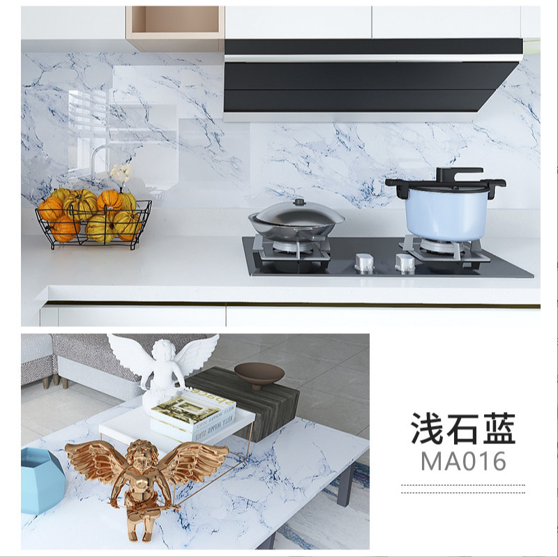 Picture of Wholesale Self-adhesive Wall Stickers Household Waterproof and Oil-proof Kitchen Stickers Stove Marble Countertop High Temperature Resistant Wallpaper Self-adhesive