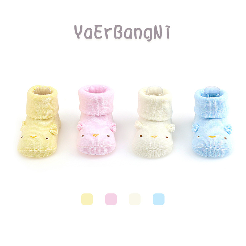 Picture of Newborn baby socks spring and autumn thin baby socks cartoon toddler floor socks dispensing non-slip 0-6 months children's socks