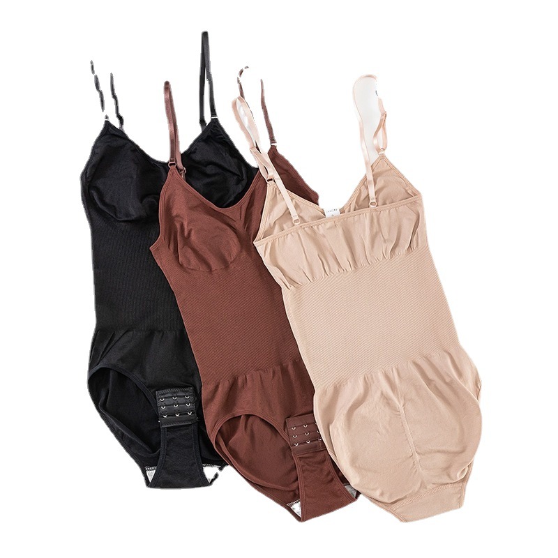 Picture of Seamless one-piece corset women's belly shaping pants open hip lifting shaping sling corset corset jumpsuit Shapewea