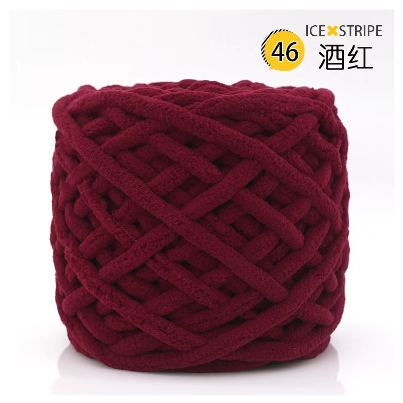 Picture of Ice Strip Thread Single Strand Thick Stick Needle Thread Knitting Blanket Slipper Thread Scarf Hat Scarf Thread Manufacturer Wholesale Worsted