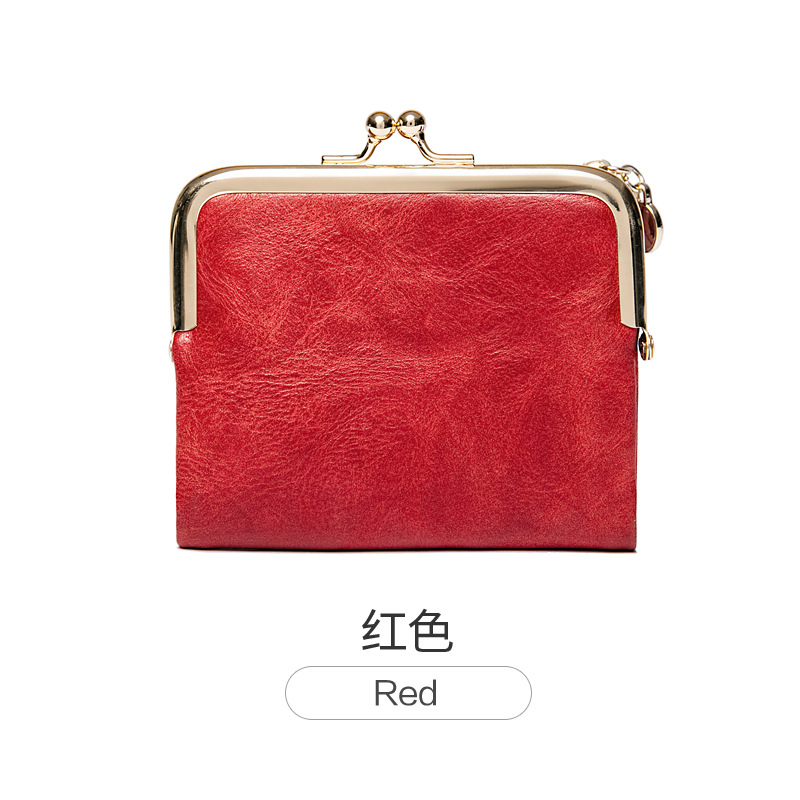 Picture of Phase Printed Leather Short Wallet for Women 2024 New Clip Coin Purse Retro Multi-Functional Foldableing Wallet Card Bag for Women