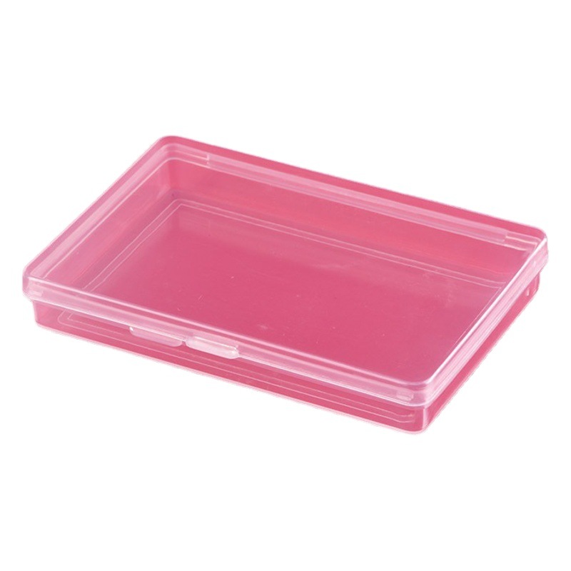 Flat Pp Plastic Box Card Storage Box Product Packaging Box Conjoined Flip-Top Storage Box