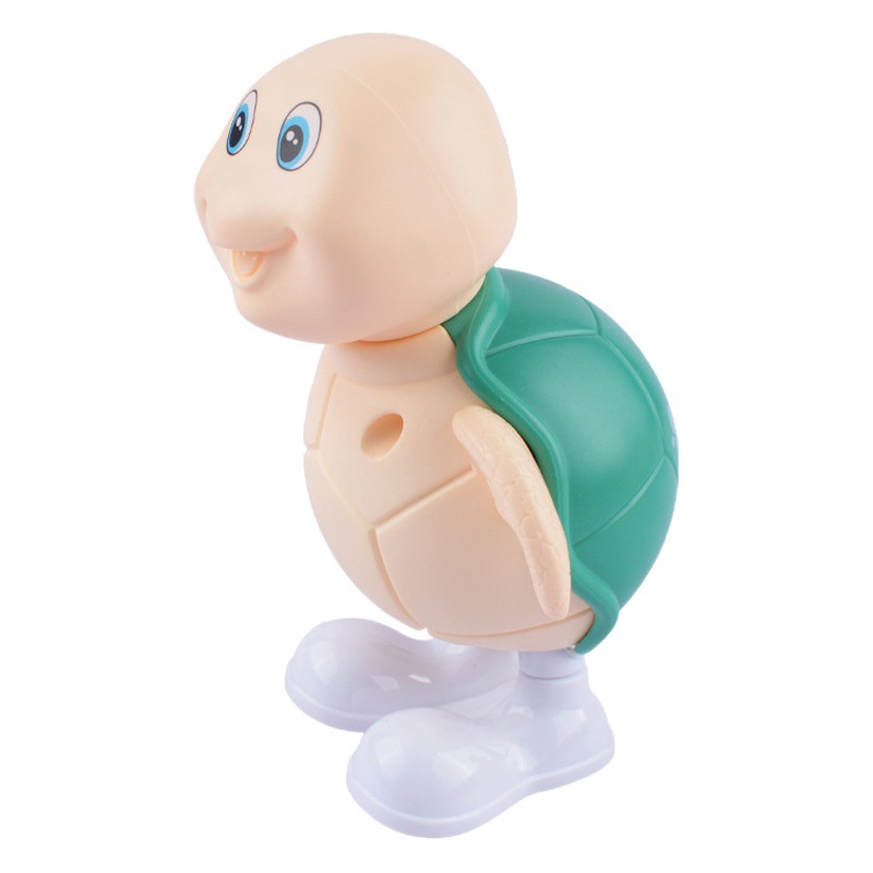 Clockwork jumping toy chain Jumping Turtle nostalgic children's small toy cartoon Small Animal stall wholesale