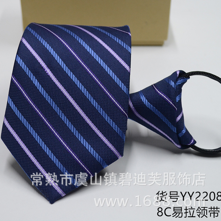 Picture of Men's Easy-To-Pull Casual Zipper Tie New Korean Style Professional Formal Wear Convenient Lazy Tie Ready for Sale