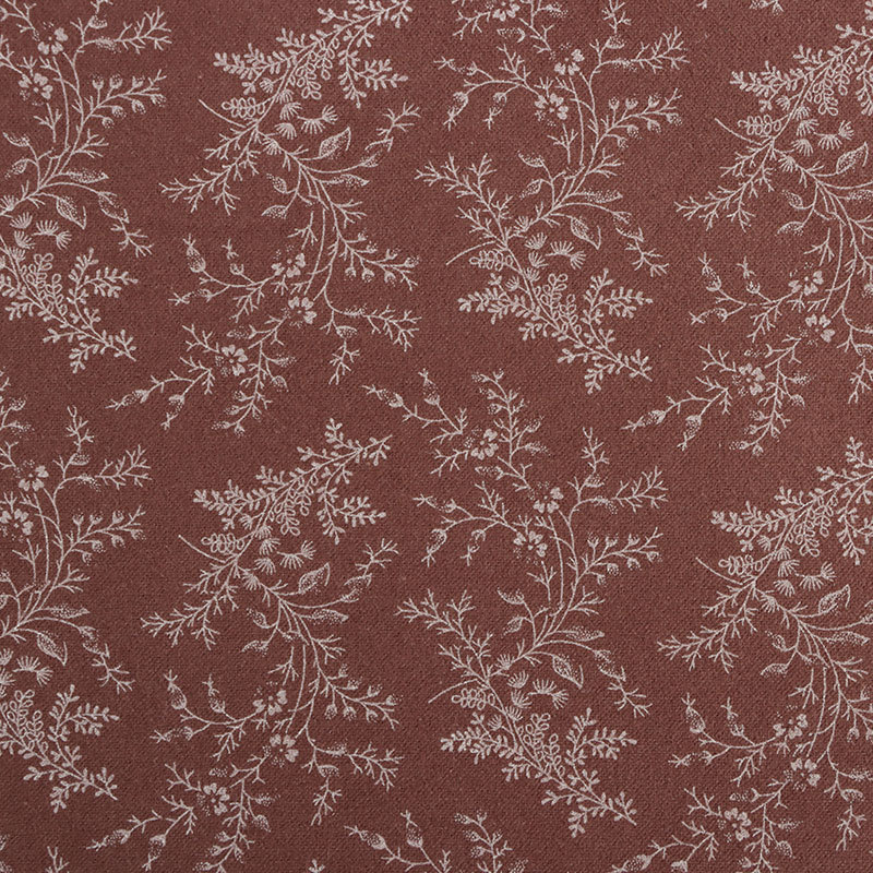 Picture of in stock orchid flower water paste printing cotton vintage floral cloth autumn and winter casual wear fashion dress fabric