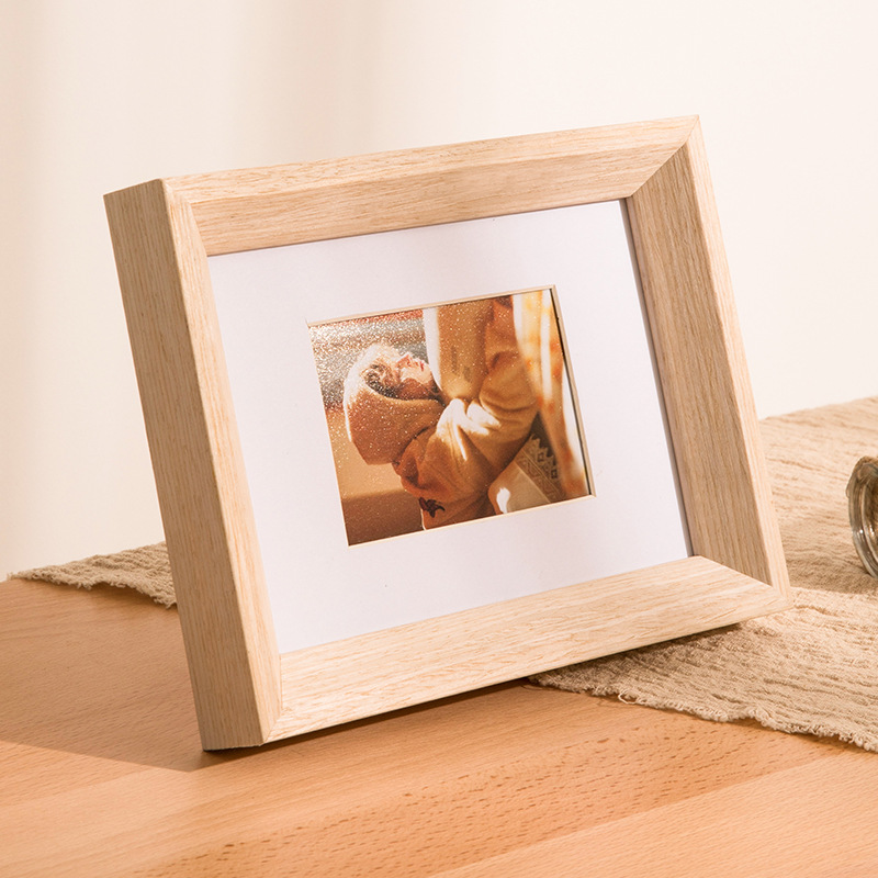 Picture of Nordic solid wood photo frame decoration creative 6-inch photo frame decoration 7-inch 8 wall-mounted picture frame wash photo into photo frame