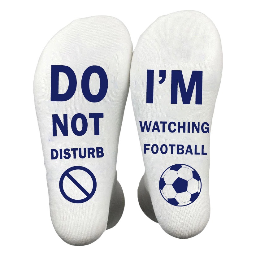 Cross border football socks English trend socks cotton sports socks running football sports socks letters football socks