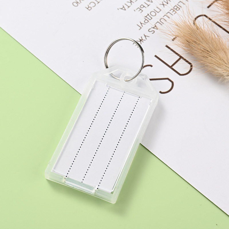Picture of Plastic Key Plate Rental Color Number Plate Key Artifact Label Management Can Mark Plate Key Chain Key Ring