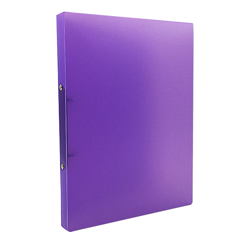 Picture of Candy-colored transparent folder O-shaped 2-hole A4 data storage binder pp office perforated file folder wholesale