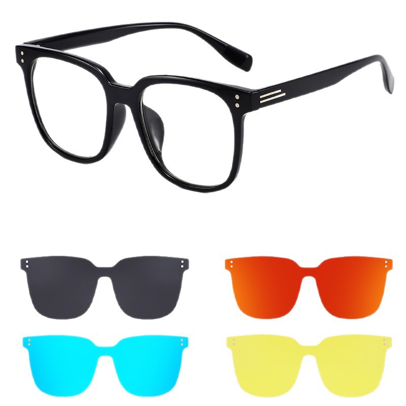 Picture of Douyin new magnetic suction glasses three-in-one polarized sunglasses driving special myopia sunglasses clip magnetic suction glasses