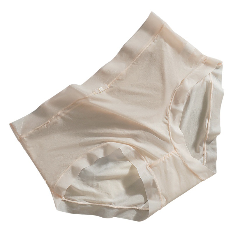 [independent outfit] simple ice silk mask pants underwear ladies light breathable waist cotton crotch briefs