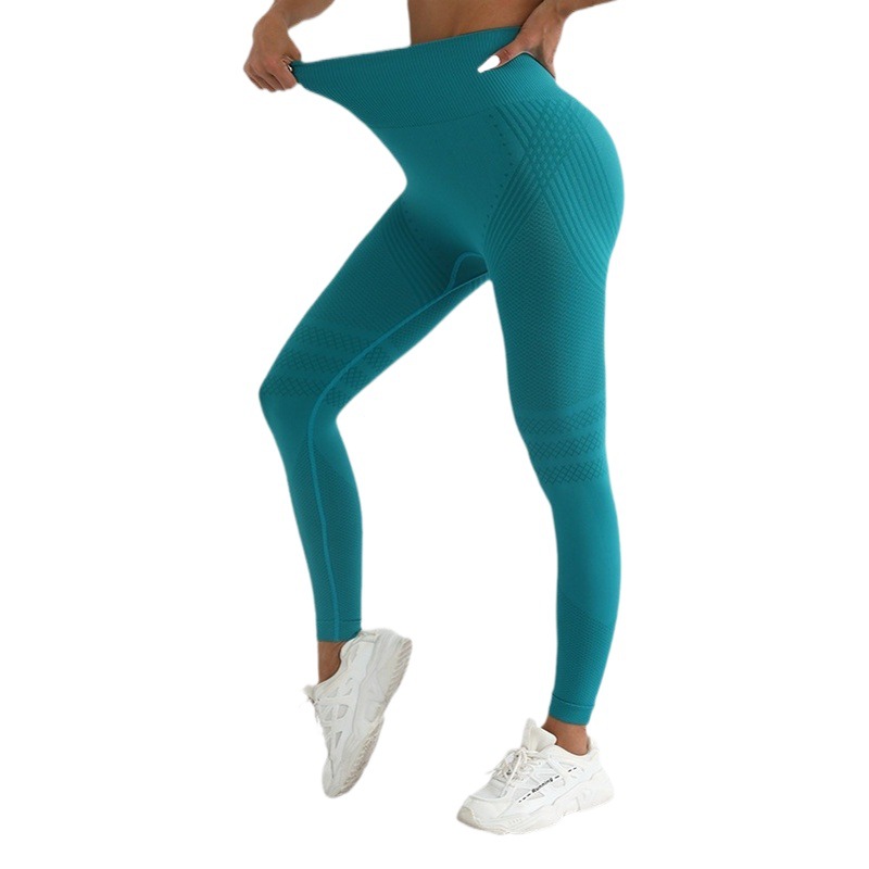 Cross-Border Popular Yoga Trousers Peach Butt Fitness Pants Women's Tight Elastic Outer Wear Hip-Raising High-Waisted Quick-Drying Sports Pants