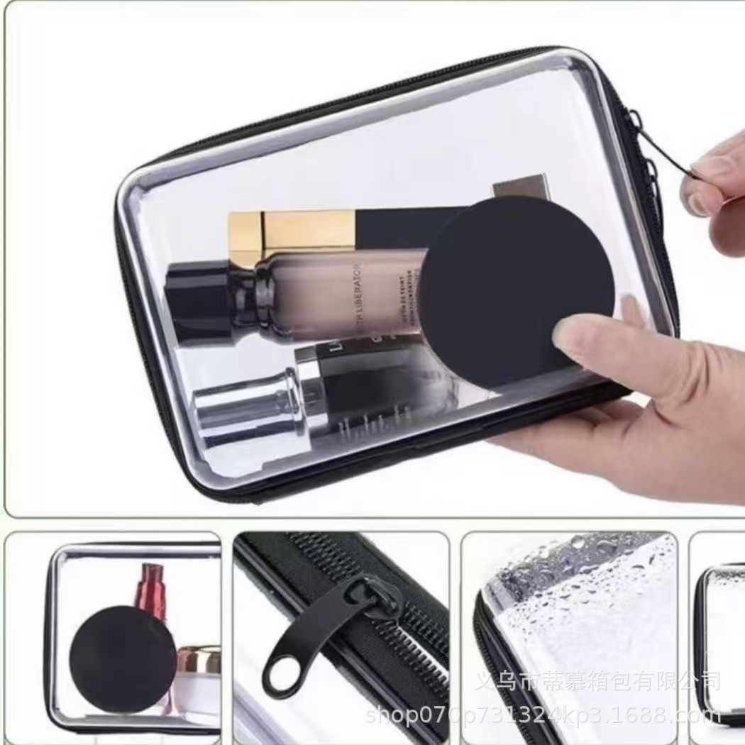 Picture of Amazon travel storage bag suit wash cosmetics packaging zipper PVC storage box toy clothes storage